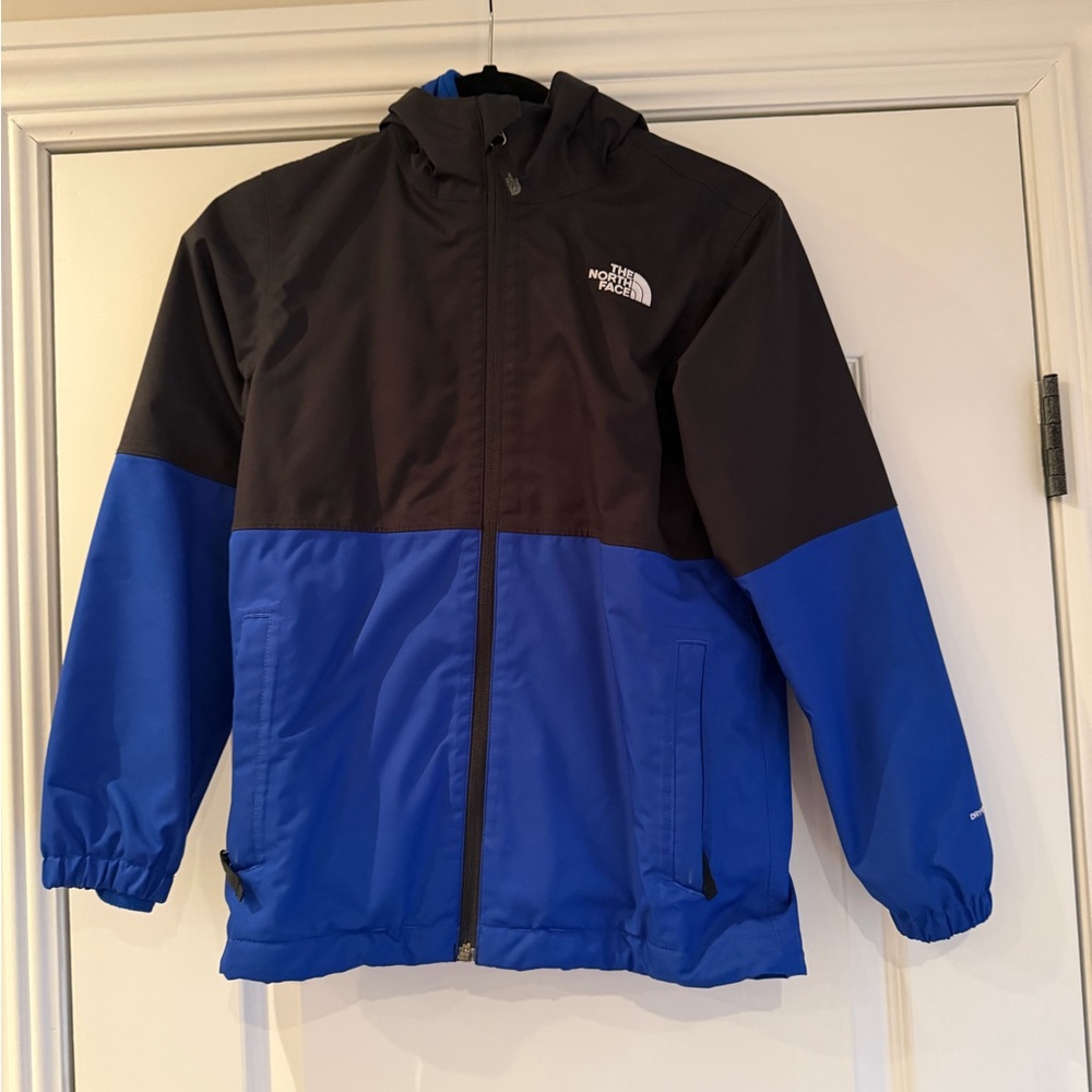 The North Face Kids Black and Blue Raincoat